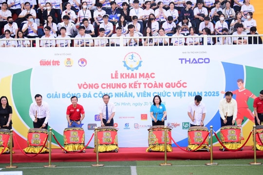 Khai mạc Vòng chung kết toàn quốc - Giải Bóng đá công nhân, viên chức Việt Nam 2025