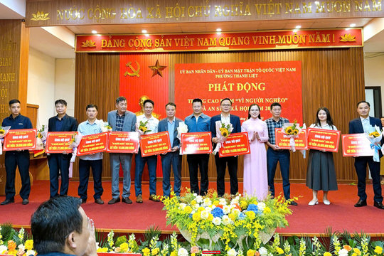 Phường Thanh Liệt phát động Tháng cao điểm ủng hộ Quỹ “Vì người nghèo” và an sinh xã hội