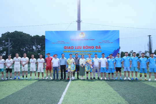 Tổ chức hoạt động thể thao chào mừng thành công Đại hội Công đoàn xã Phúc Thịnh