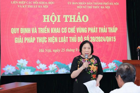 Bà Chu Hà Lan, Cử nhân Luật, Ủy viên Ban Thường vụ, Chánh Văn phòng Hội nữ trí thức Hà Nội, Hội viên CLB Thăng Long: Vai trò của nhân sĩ, trí thức cần được đề cập trong văn kiện Đại hội Đảng lần thứ XIV
