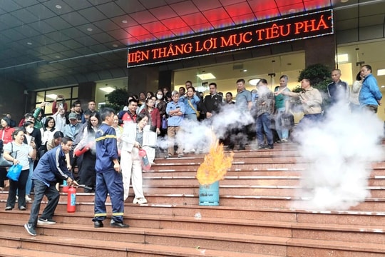 Phường Bạch Mai: 250 đại biểu tập huấn công tác phòng cháy, chữa cháy