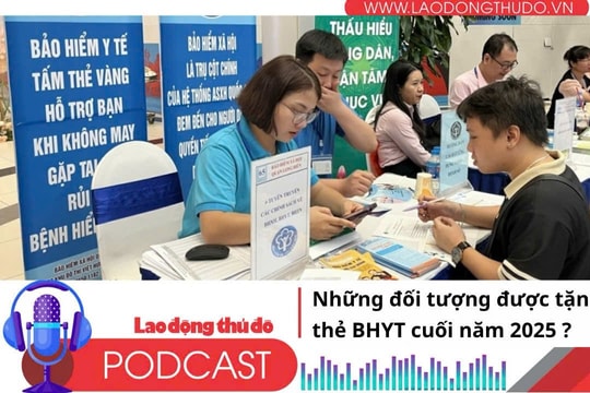 Những ai được tặng thẻ BHYT cuối năm 2025