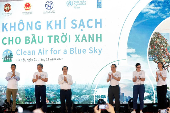 Lan tỏa thông điệp “Không khí sạch cho bầu trời xanh”