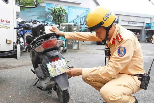 Xử lý nghiêm chiêu trò che biển số, né phạt nguội