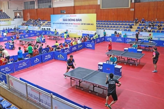 Gần 400 tay vợt dự Giải bóng bàn Báo Hànộimới mở rộng lần thứ XII