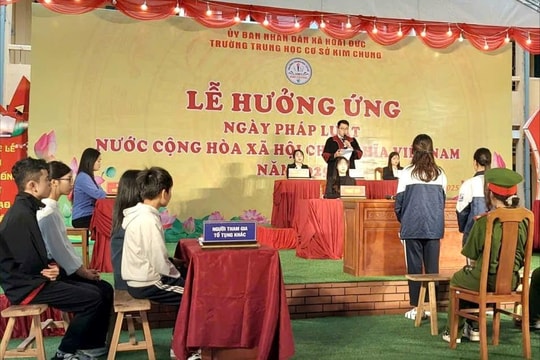 Xã Hoài Đức hưởng ứng “Ngày pháp luật Việt Nam 2025”