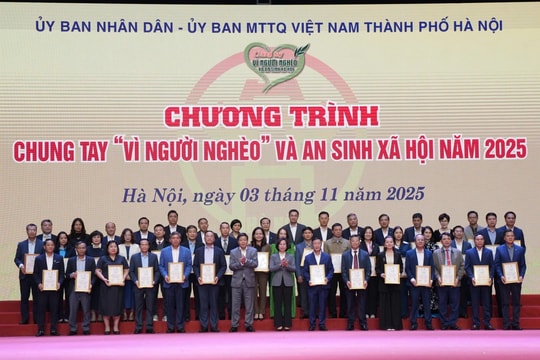 Chung tay vì người nghèo và an sinh xã hội thành phố Hà Nội năm 2025: Hơn 93 tỷ đồng kết nối những tấm lòng và chia sẻ yêu thương đến người dân Thủ đô