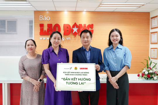 Tập đoàn KCN Việt Nam và Báo Lao Động Khởi động chuỗi hoạt động hỗ trợ cộng đồng “KCN Việt Nam - Gắn kết hướng tương lai”