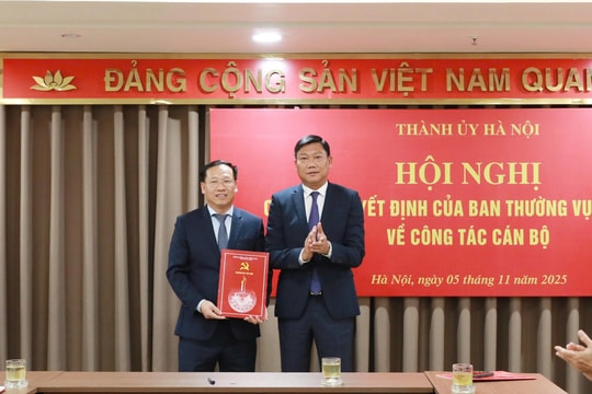 Đồng chí Phùng Xuân Dương làm Phó Trưởng ban Nội chính Thành ủy Hà Nội