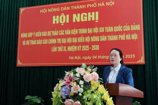 Hội Nông dân thành phố Hà Nội góp ý kiến vào Dự thảo Văn kiện Đại hội Đảng lần thứ XIV