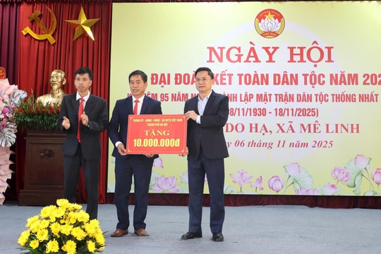 Ấm tình Ngày hội Đại đoàn kết ở thôn Do Hạ, xã Mê Linh