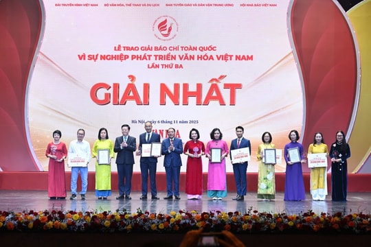Giải Báo chí toàn quốc “Vì sự nghiệp phát triển Văn hóa Việt Nam” lần thứ Ba Tôn vinh nỗ lực lan tỏa nguồn năng lượng tinh thần của nhà báo