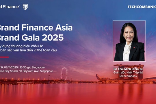 Giám đốc Khối Tiếp thị ngân hàng Techcombank sẽ tham gia đối thoại tại Diễn đàn Thương hiệu hàng đầu châu Á