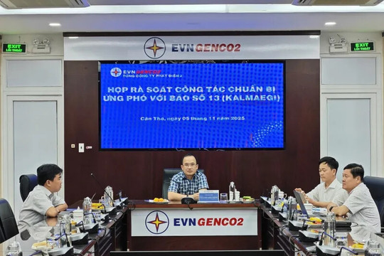 EVNGENCO2 chủ động triển khai các kịch bản ứng phó với bão số 13