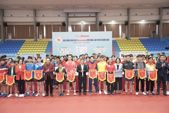 Chính thức khởi tranh Giải Bóng bàn Báo Hànộimới lần thứ XII năm 2025
