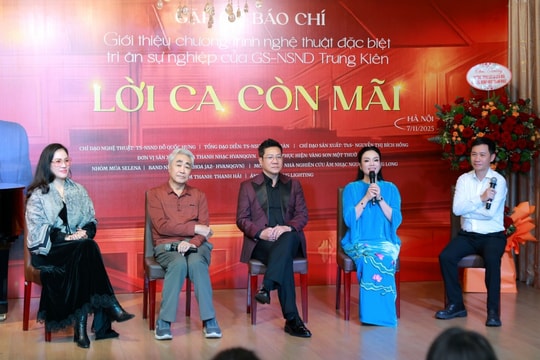 “Lời ca còn mãi” Hành trình tiếp nối dòng chảy âm nhạc của GS.NSND Trung Kiên