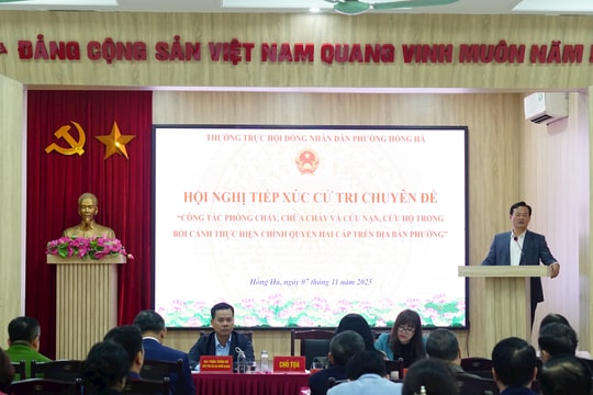 Cử tri phường Hồng Hà kiến nghị làm rõ lộ trình xử lý 50 cơ sở không đảm bảo PCCC