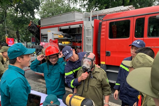 Phường Hai Bà Trưng: 14 đội thi nghiệp vụ chữa cháy và cứu nạn, cứu hộ