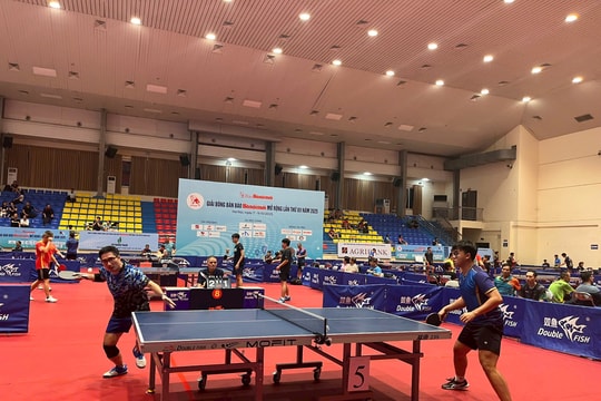 Giải Bóng bàn Báo Hànộimới mở rộng lần thứ XII năm 2025: CLB Thiên Văn và Team SBTC vào chung kết đồng đội nam nâng cao