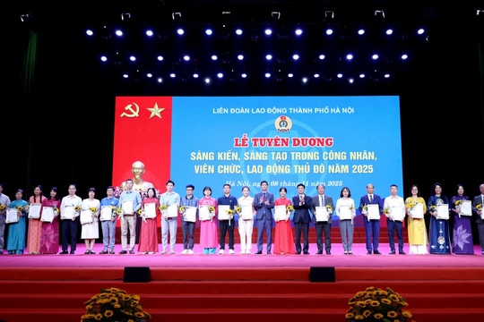 TRỰC TUYẾN: Lễ tuyên dương “Sáng kiến, sáng tạo trong công nhân, viên chức, lao động Thủ đô”
