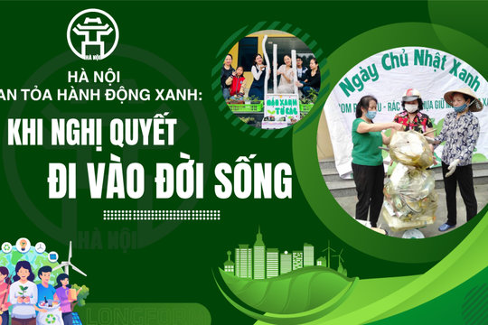 Hà Nội lan tỏa hành động xanh: Khi Nghị quyết đi vào đời sống