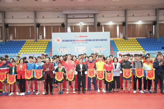 Báo Hànộimới khai mạc Giải bóng bàn các câu lạc bộ Hà Nội mở rộng