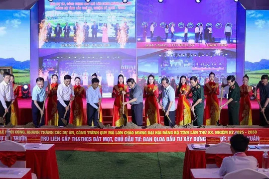 Khởi công đồng loạt các trường nội trú liên cấp vùng biên giới