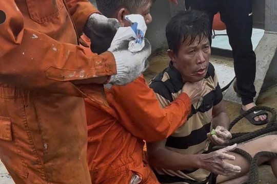 Phép màu trong vụ 3 người dân Lý Sơn mất tích giữa bão 13: đã tìm thấy 1 người còn sống