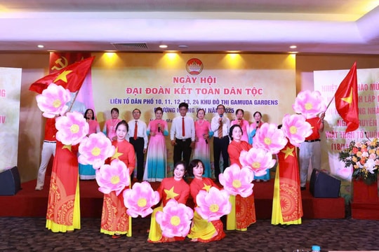 Sôi nổi Ngày hội Đại đoàn kết tại Khu đô thị Gamuda Garden