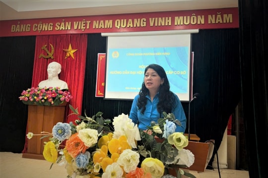 Phường Kiến Hưng tập huấn tổ chức Đại hội Công đoàn cơ sở nhiệm kỳ 2025 - 2030