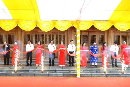 Xã Bình Minh khánh thành đình làng Sinh Quả