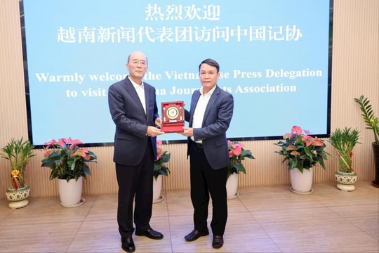 Tăng cường hợp tác, trao đổi nghiệp vụ giữa Hội Nhà báo Việt Nam và Trung Quốc