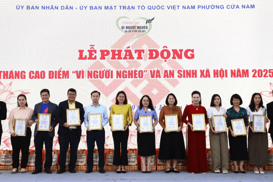 Phường Cửa Nam: Phát động Tháng cao điểm “Vì người nghèo” và an sinh xã hội năm 2025