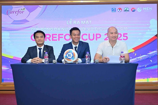 Khởi động Giải bóng đá nữ 7 người vô địch Quốc gia Carefor Cup 2025
