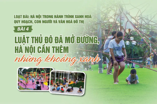[Hà Nội trong hành trình xanh hóa: Quy hoạch, con người và văn hóa đô thị] Bài 4: Luật Thủ đô đã mở đường, Hà Nội cần thêm những khoảng xanh