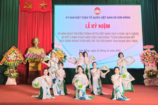 Xã Sơn Đồng: Sơ kết 5 năm thực hiện cuộc vận động “Toàn dân đoàn kết xây dựng nông thôn mới, đô thị văn minh”