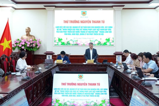 Góp ý hoàn thiện pháp luật lĩnh vực văn hóa, giáo dục, phát triển xã hội