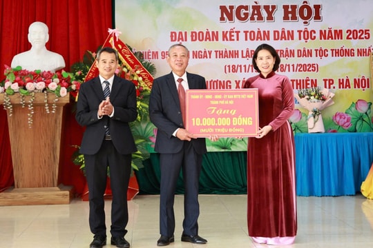 Thôn Lương Xá (xã Ứng Thiên) tổ chức ngày hội Đại đoàn kết toàn dân tộc