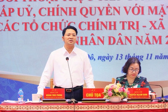 Xã Cổ Đô tổ chức đối thoại giữa cấp ủy, chính quyền với nhân dân