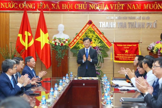 Bí thư Thành ủy Hà Nội Nguyễn Duy Ngọc chúc mừng Ngày truyền thống Thanh tra Việt Nam