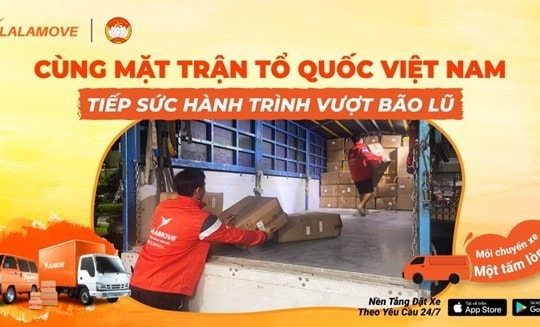 Lalamove đồng hành cùng Mặt trận Tổ quốc Việt Nam hướng về vùng lũ miền Trung