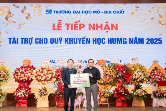 BSR tài trợ 200 triệu đồng cho Quỹ Khuyến học Trường Đại học Mỏ - Địa chất