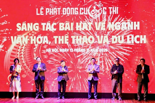 Phát động cuộc thi Sáng tác bài hát về ngành Văn hóa, Thể thao và Du lịch