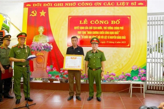 Em gái liệt sĩ Nguyễn Đăng Khải được tuyển dụng vào Công an tỉnh Hưng Yên