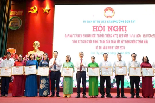 Sơn Tây: 97,11% số hộ đạt danh hiệu Gia đình văn hóa