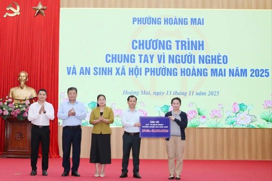 Phường Hoàng Mai chung tay “Vì người nghèo”