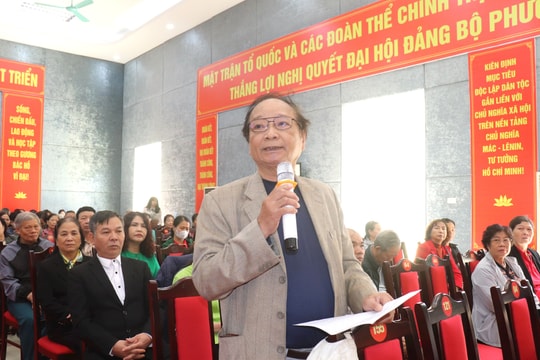 Vĩnh Hưng đối thoại cùng nhân dân xây dựng phường phát triển đồng bộ, văn minh