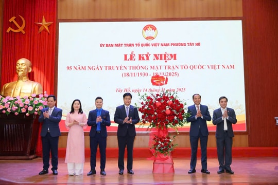 Phường Tây Hồ trang trọng kỷ niệm 95 năm Ngày truyền thống MTTQ Việt Nam