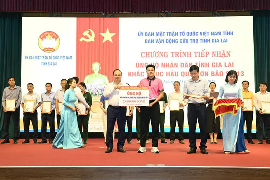 Gia Lai: hơn 40 tỷ đồng được tiếp nhận trong buổi phát động chung tay khắc phục bão số 13