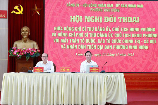 Điểm mới đối thoại trực tiếp tại phường Vĩnh Hưng: Lắng nghe dân để hành động